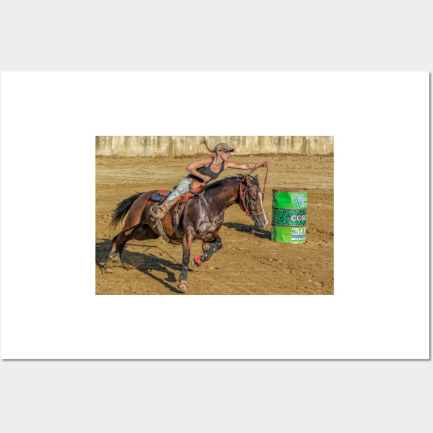 Barrel racer Wall Art by joesaladino